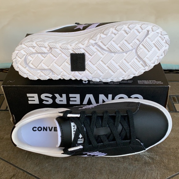 CONVERSE PRO LEATHER OX BLACK/WHITE WMNS - Picture 3 of 16
